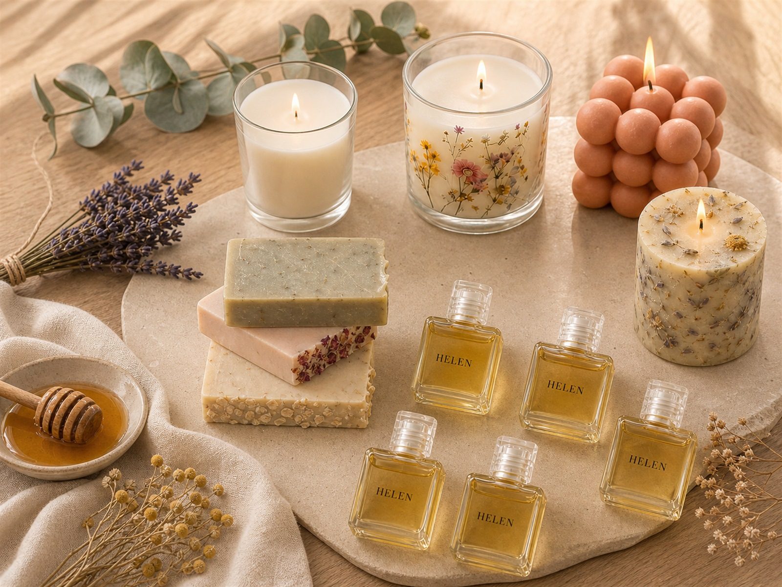 La familia Helen: velas, jabones y esencias artesanales